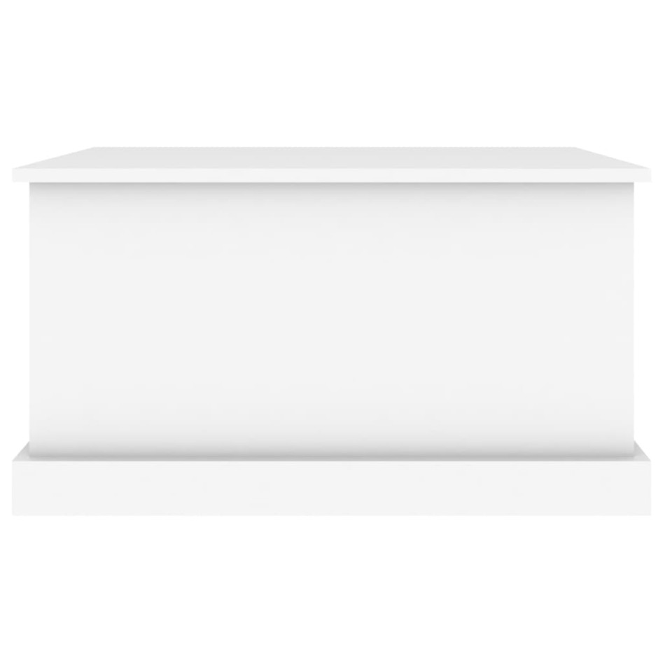 Baúl de almacenaje madera contrachapada blanco 70x40x38