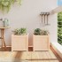 Jardineras de exterior 2 unidades madera maciza de