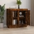 Aparador madera contrachapada color roble ahumado 80x34x75