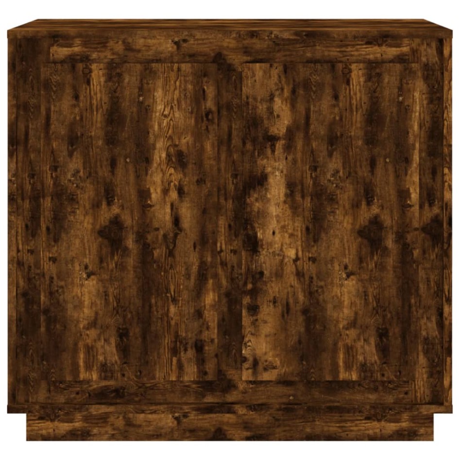Aparador madera contrachapada color roble ahumado 80x34x75