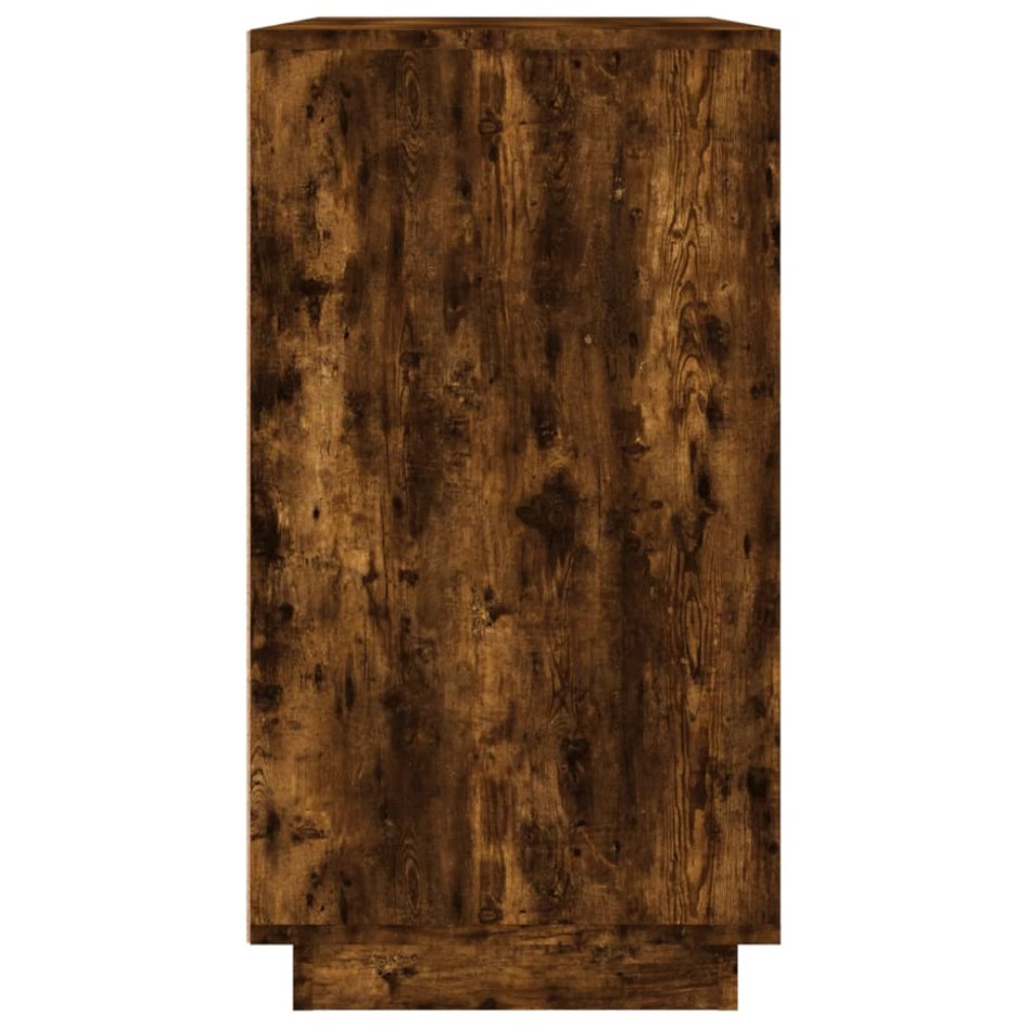 Aparador madera contrachapada color roble ahumado 80x34x75