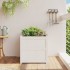 Jardinera madera maciza de pino blanco 60x60x60