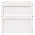 Jardinera madera maciza de pino blanco 60x60x60