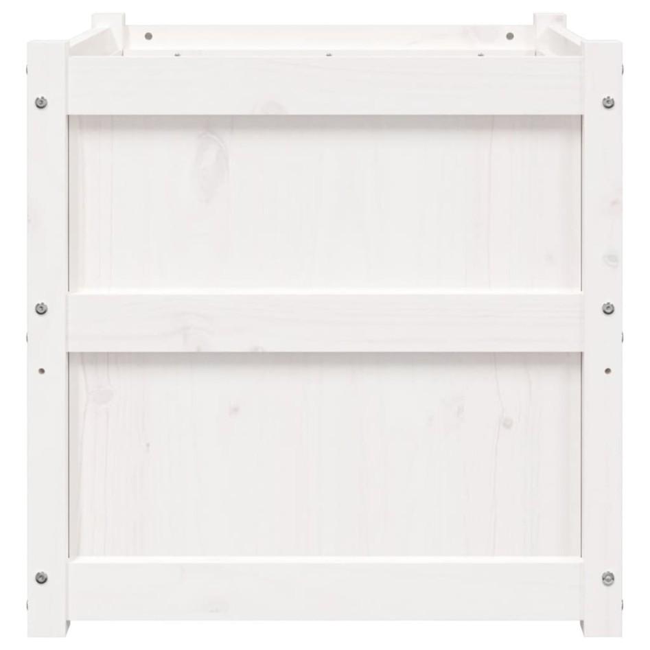 Jardinera madera maciza de pino blanco 60x60x60
