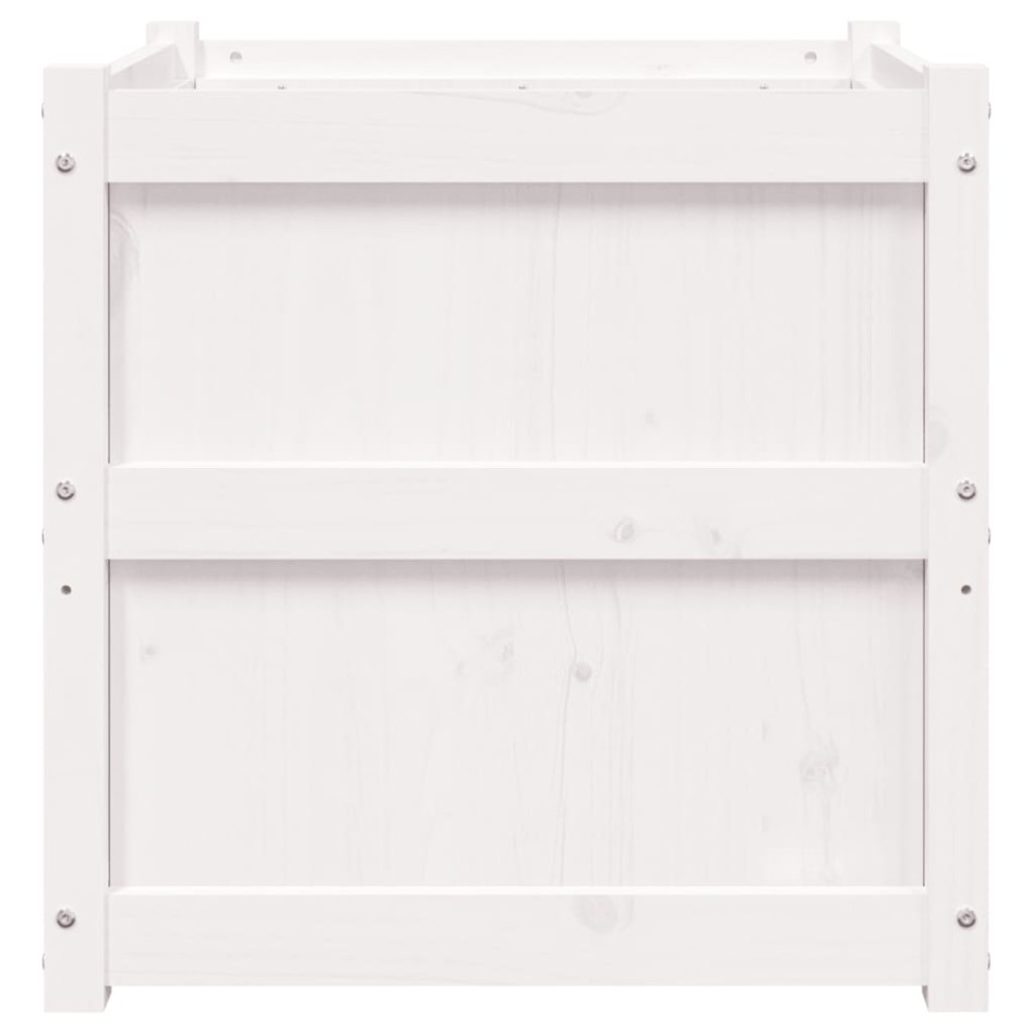 Jardinera madera maciza de pino blanco 60x60x60