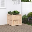 Jardinera de madera maciza de pino 60x60x60 cm