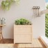 Jardinera de madera maciza de pino 60x60x60