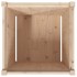 Jardinera de madera maciza de pino 60x60x60