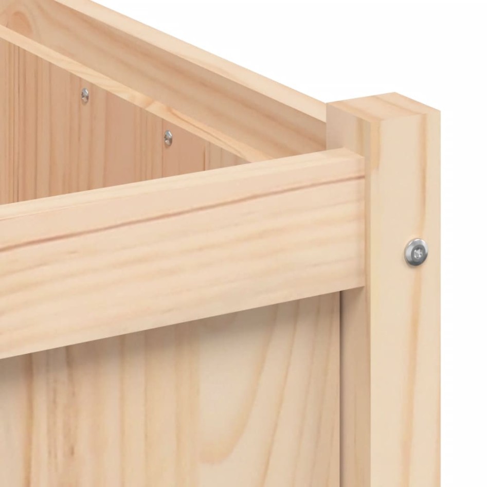 Jardinera de madera maciza de pino 60x60x60