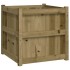 Jardinera de madera maciza de pino impregnada 60x60x60