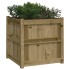 Jardinera de madera maciza de pino impregnada 60x60x60