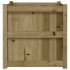 Jardinera de madera maciza de pino impregnada 60x60x60