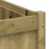 Jardinera de madera maciza de pino impregnada 60x60x60