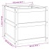 Jardinera de madera maciza de pino impregnada 60x60x60