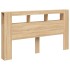 Cabecero LED madera ingeniería roble Sonoma 180x18,5x103,5