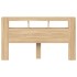 Cabecero LED madera ingeniería roble Sonoma 180x18,5x103,5