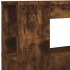 Cabecero LED madera ingeniería roble ahumado 180x18,5x103,5