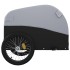 Remolque para bicicleta hierro negro y gris 30