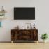 Mueble de TV madera contrachapada roble ahumado 102x44,5x50