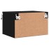 Mesitas de noche de pared con luces LED 2 unidades