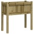 Jardineras con patas 2 uds madera de pino