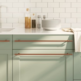 Tiradores para armarios 20 uds acero inoxidable bronce 480