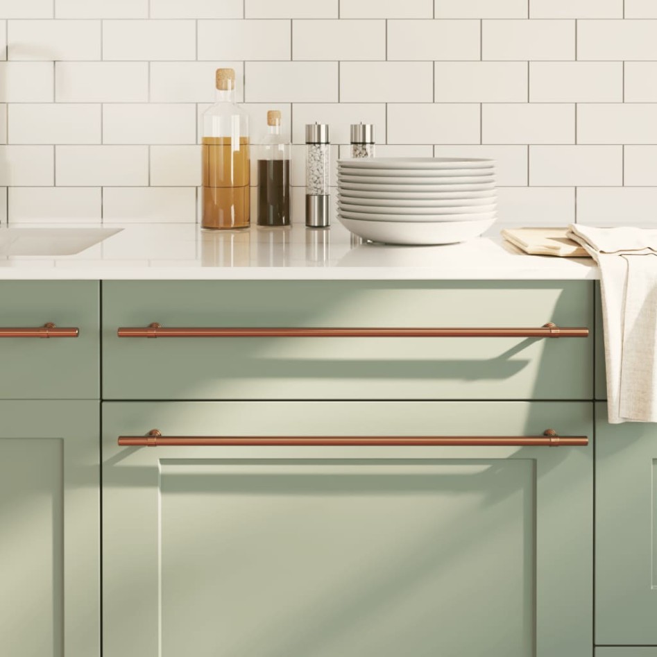 Tiradores para armarios 20 uds acero inoxidable bronce 480