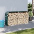 Leñero de acero galvanizado verde 180x45x100
