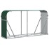 Leñero de acero galvanizado verde 180x45x100