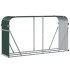 Leñero de acero galvanizado verde 180x45x100