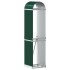 Leñero de acero galvanizado verde 40x45x170