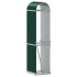 Leñero de acero galvanizado verde 40x45x170