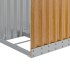 Leñero de acero galvanizado marrón claro 40x45x170
