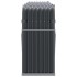 Leñero de acero galvanizado gris antracita 234x45x100