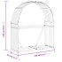 Leñero de acero galvanizado marrón 120x45x140