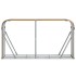 Leñero de acero galvanizado marrón claro 180x45x100