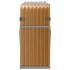 Leñero de acero galvanizado marrón claro 180x45x100