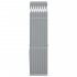 Leñero de acero galvanizado gris claro 80x45x190