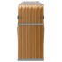 Leñero de acero galvanizado marrón claro 300x45x100