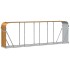 Leñero de acero galvanizado marrón claro 300x45x100