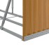 Leñero de acero galvanizado marrón claro 300x45x100
