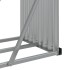 Leñero de acero galvanizado marrón claro 300x45x100