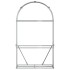 Leñero de acero galvanizado gris claro 120x45x210