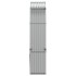 Leñero de acero galvanizado plateado 120x45x210