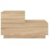 Mesita de noche con luces LED roble Sonoma 70x36x40,5