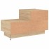 Mesita de noche con luces LED roble Sonoma 70x36x40,5