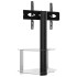 Mueble TV esquina 2 niveles para 32-70 pulgadas negro