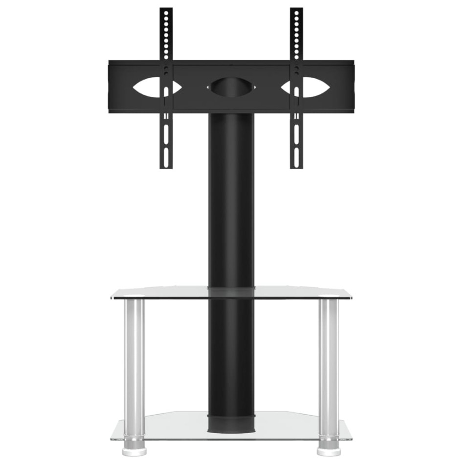 Mueble TV esquina 2 niveles para 32-70 pulgadas negro