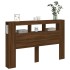 Cabecero LED madera ingeniería marrón roble 160x18,5x103,5
