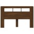 Cabecero LED madera ingeniería marrón roble 160x18,5x103,5
